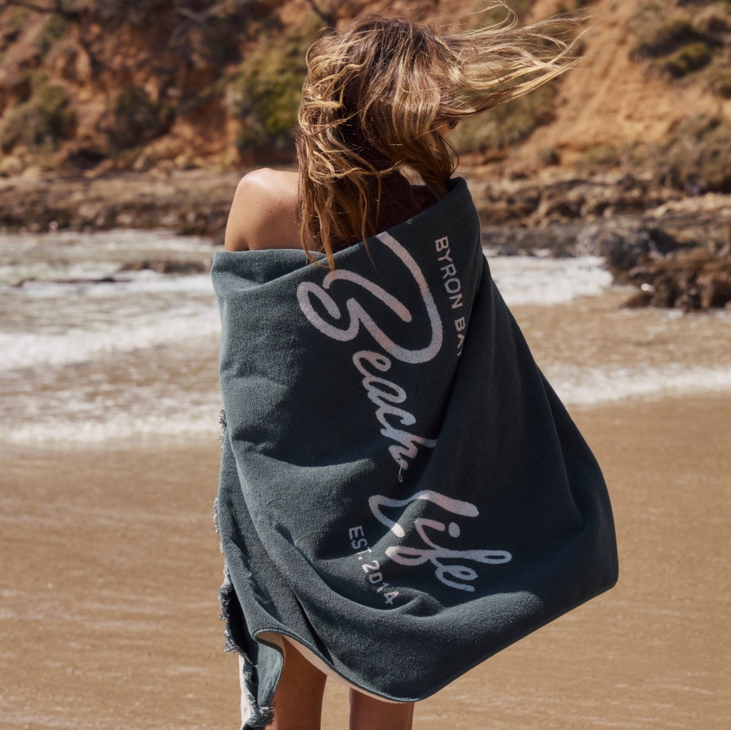 Beach Umbrella - Beach Towel - The Signature - Byron Bay Beach Life