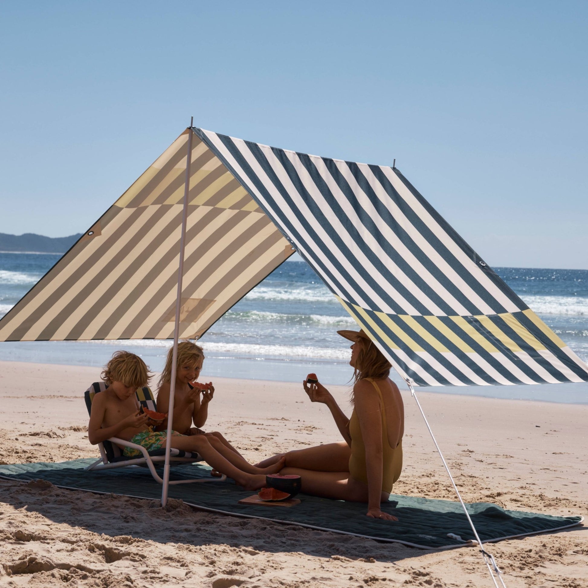 premium beach tent Beach Tent (The Verge) | UPF50+ Beach Shade | Premium Beach Shelter Shade | Strong Fabric, Aluminium Poles