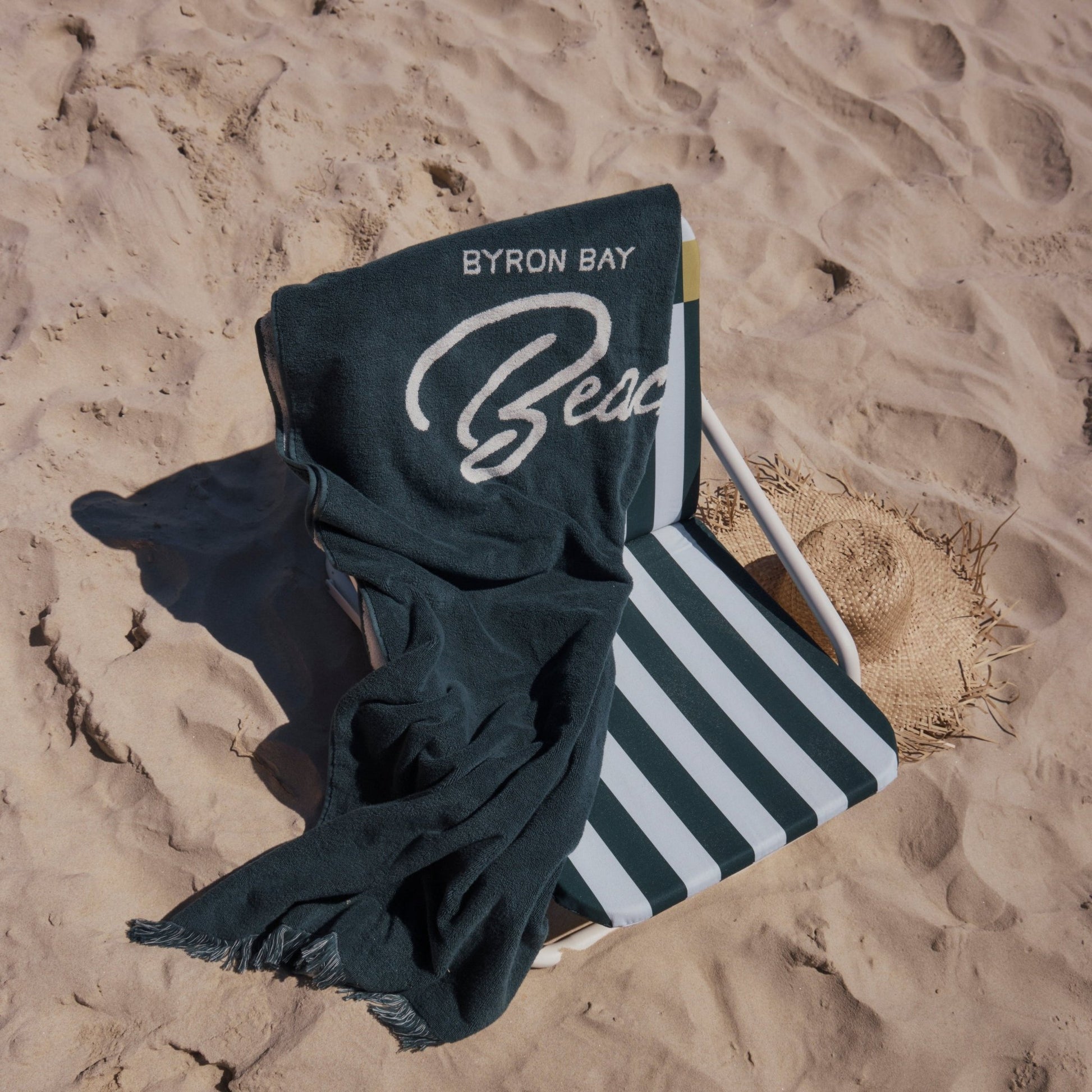 Beach Umbrella - Beach Towel - The Signature - Byron Bay Beach Life