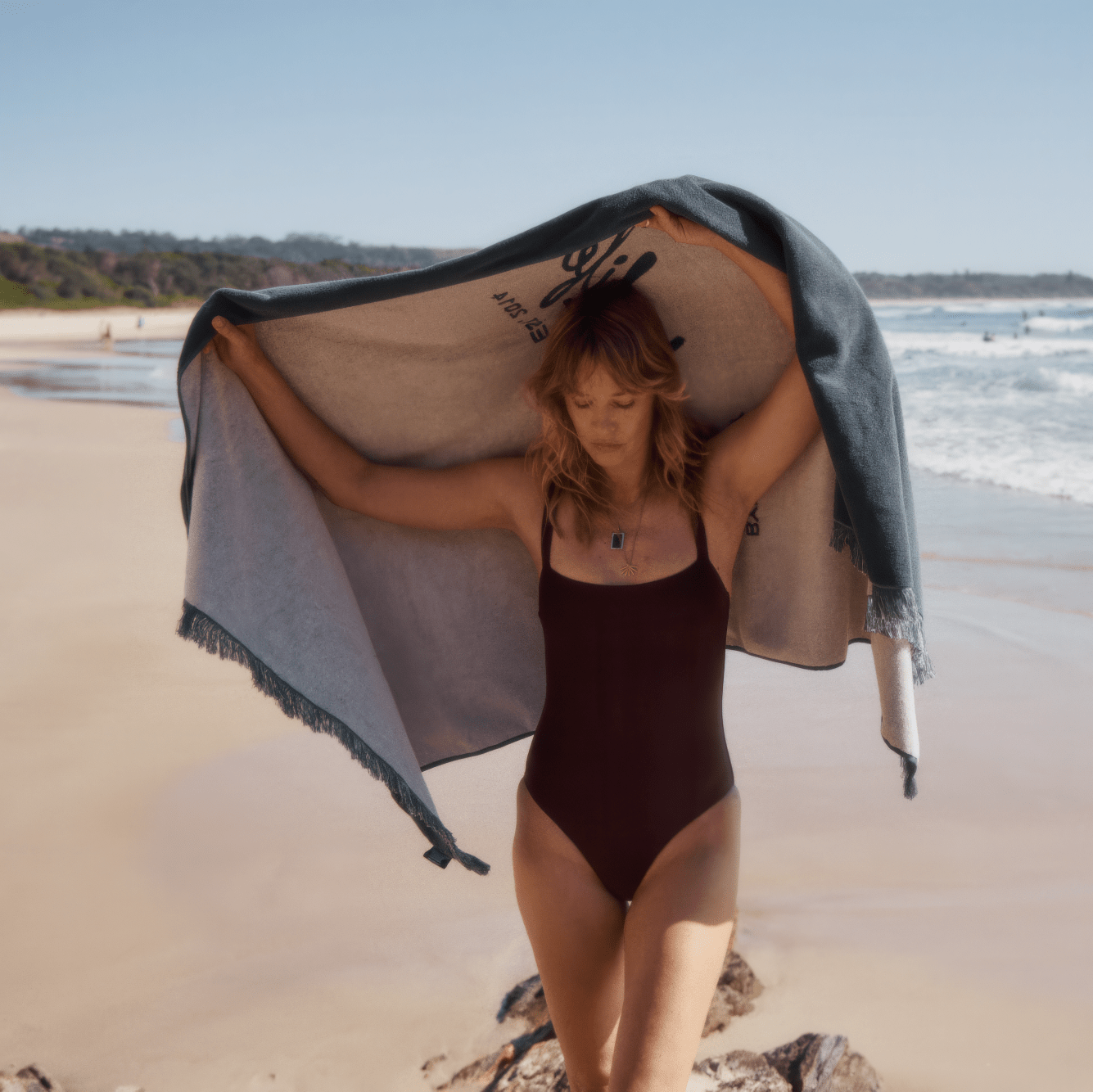 Beach Umbrella - Beach Towel - The Signature - Byron Bay Beach Life