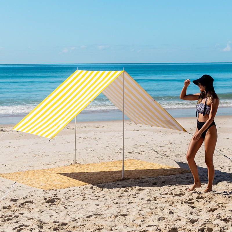 Beach Tent - BEACH TENT Nautical Yellow - Byron Bay Beach Life