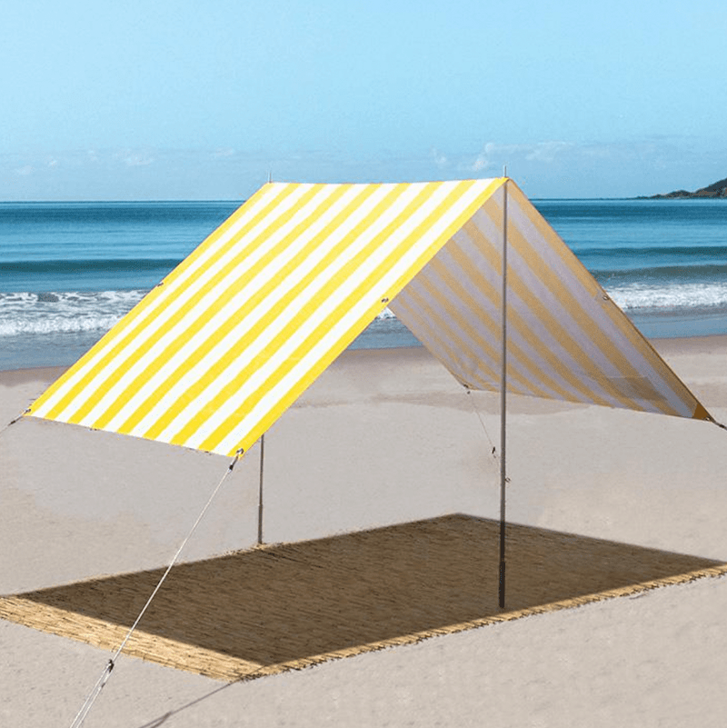 Beach Tent Nautical Yellow Beach Shade UPF50+ Beach Shelter Shade - Byron  Bay Beach Life