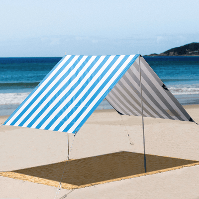 Beach Tent NAUTICAL BLUE | Premium Quality Beach Shade UPF50+
