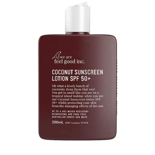 200ml Coconut Sunscreen Lotion SPF 50+ | We Are Feel Good Inc